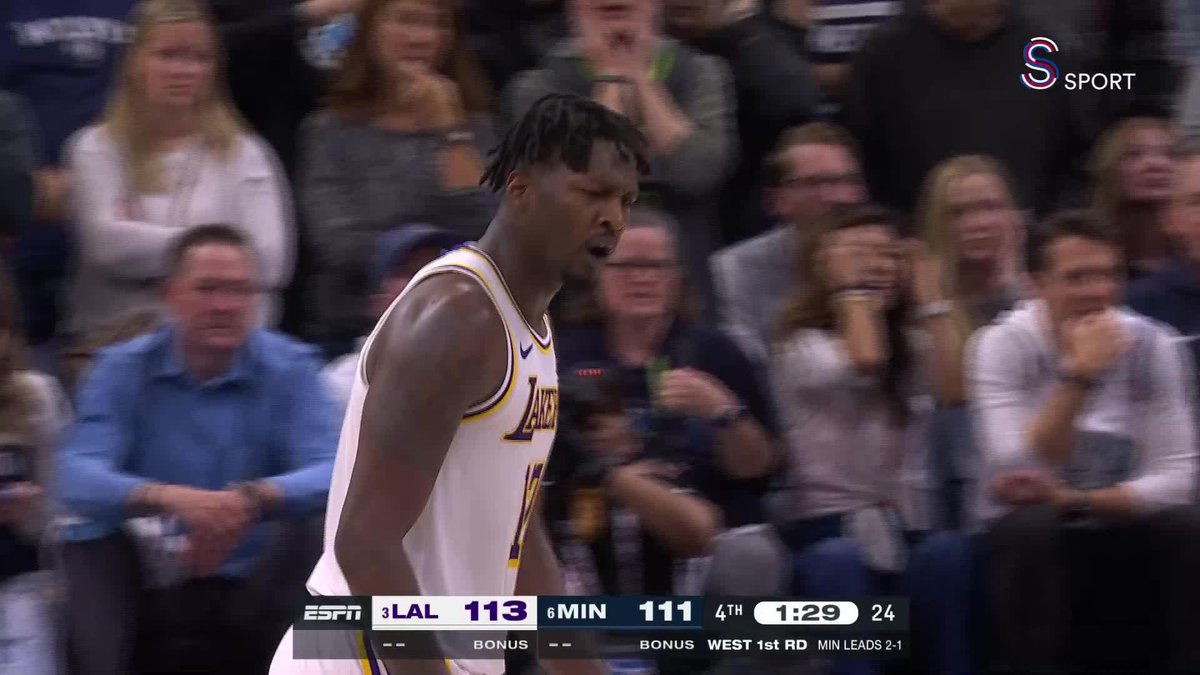 NELER OLUYOR NELER 🤯 LeBron James, Donte DiVincenzo'yu blokluyor; Dorian Finney-Smith, Lakers'ı öne geçiren üçlüğü atıyor 🔥🔥