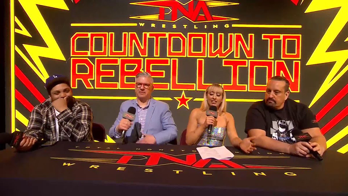 .Gia Miller, Tommy Dreamer, Dave LaGreca and O’Shea Jackson Jr kick off the Countdown to #TNARebellion! WATCH on TNA+: