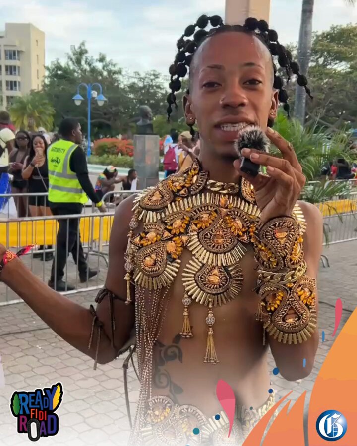 Miguel Ford had long dreamed of jumping mas at Carnival, and in 2025, he finally made that dream a reality on the road with Gen XS Carnival. He wore Sköll, a Norse-inspired costume designed by David Dewer. #GLNREnt #CarnivalinJamaica #ReadyFiDiRoad