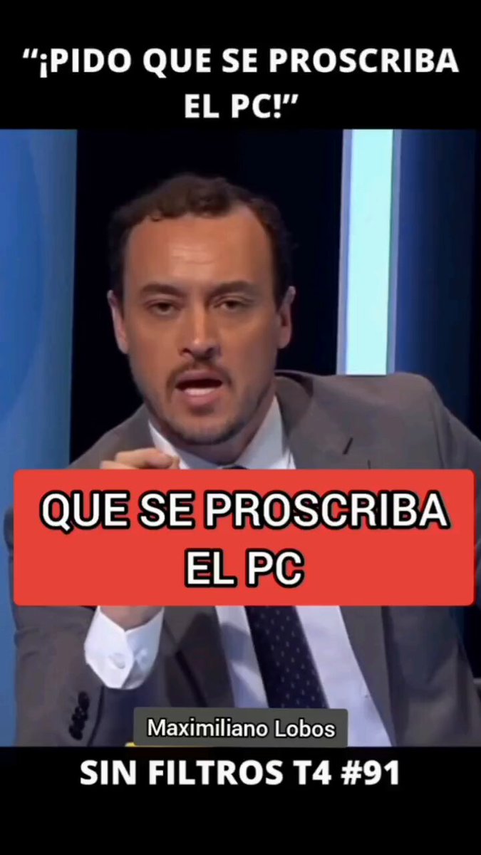 Hay que proscribir al partido comunista.