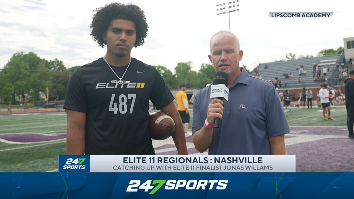 Shoutout to Top247 quarterback and USC Football ✌️ quarterback commit Jonas Williams on being invited to the Elite11 Finals in Southern California. VIP Story Gerard Martinez Chris Treviño Ryan Abraham Connor Morrissette Allen Trieu Cooper Petagna RHOBACK 247Sports