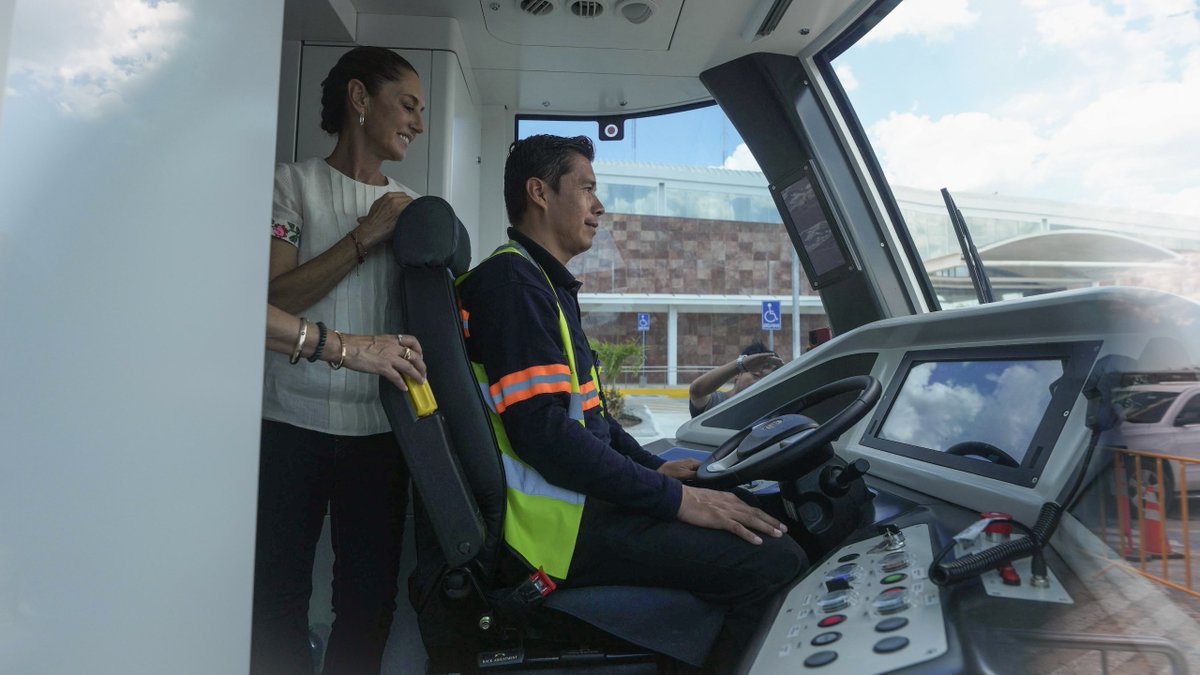 Supervisamos la construcción del Tren Ligero de Campeche, que conectará el Tren Maya con el centro del estado a partir del 30 de junio.