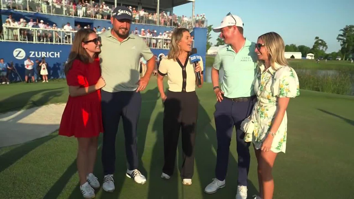 A first PGA Tour win for the whole team. 🥲