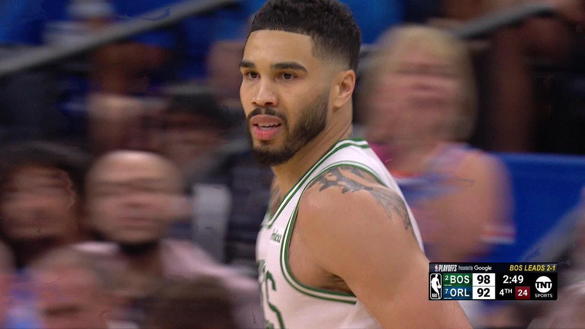 A 5-0 run for Tatum and The C's in the clutch ๐ฎโ๐จ