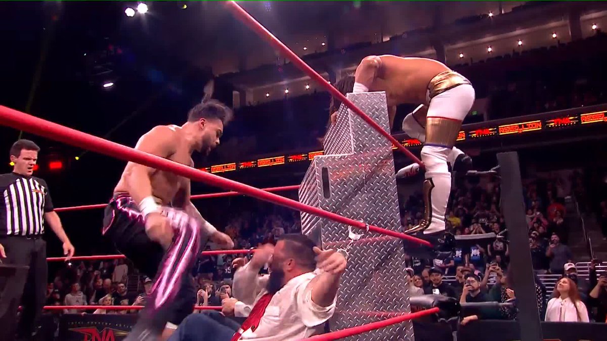 SOMEHOW Mustafa Ali kicks out of a HUGE Superplex from Mike SANTANA🇵🇷! WATCH #TNARebellion LIVE on TNA+: