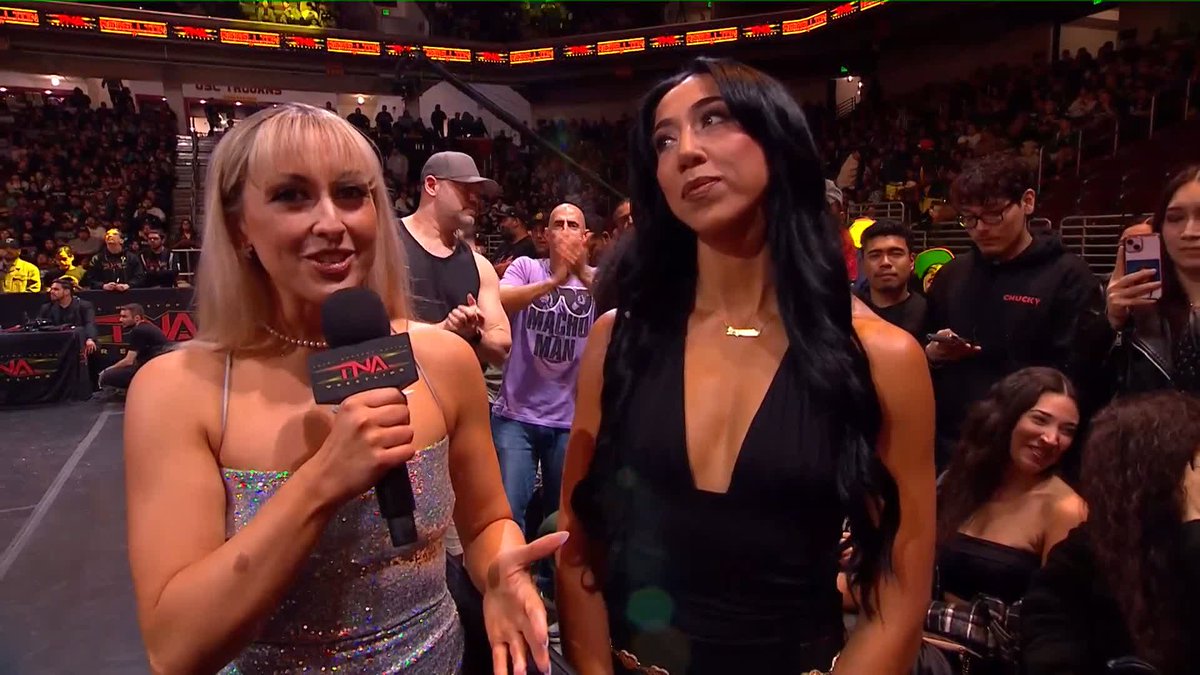 .Gia Miller stands by with TNA's Newest Knockout Indi Wrestling! WATCH #TNARebellion LIVE on TNA+: