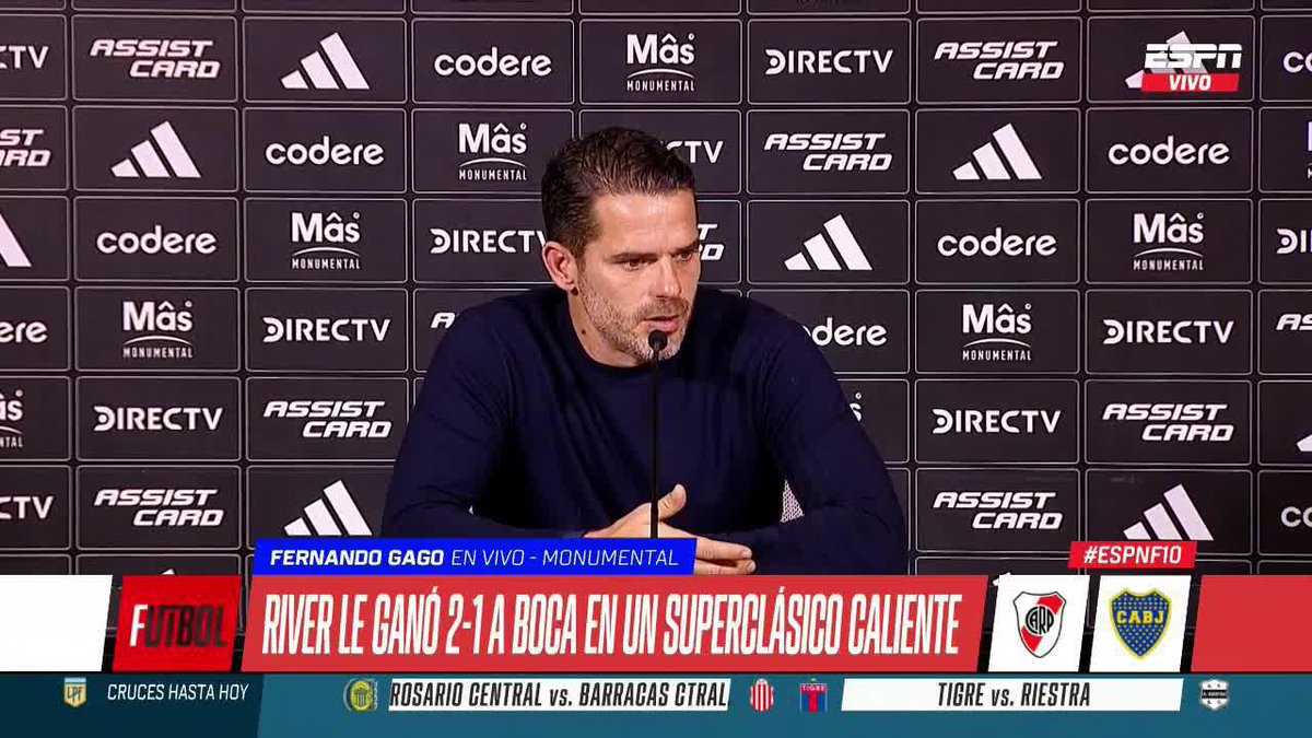 🗣️Fernando #Gago en conferencia: "Me voy con bronca por el resultado, vinimos a tratar de ganar, a tratar de jugar".