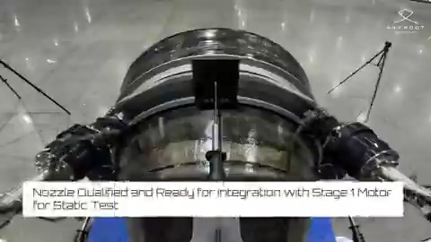 Great power demands precise control! ⚡️ The Composite Nozzle and Flex Nozzle Control System of Vikram-1's Stage 1 (Kalam-1200) just aced their pre-flight tests. ✅ This "steering system" to thrust vector the rocket is now ready for integration with the motor for the upcoming static fire test. 🔥 #rocketscience #space