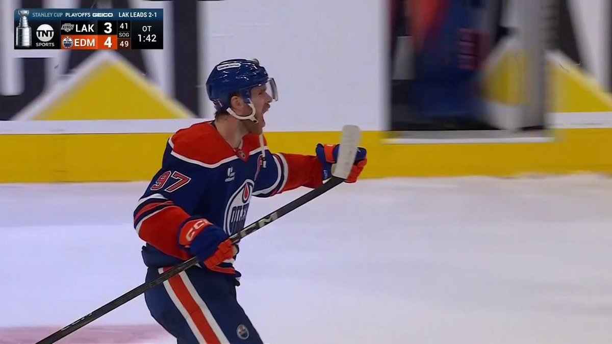 LEON DRAISAITL IS THE OVERTIME HERO 😤 THE OILERS EVEN THE SERIES AT 2️⃣ GAMES APIECE 🔥