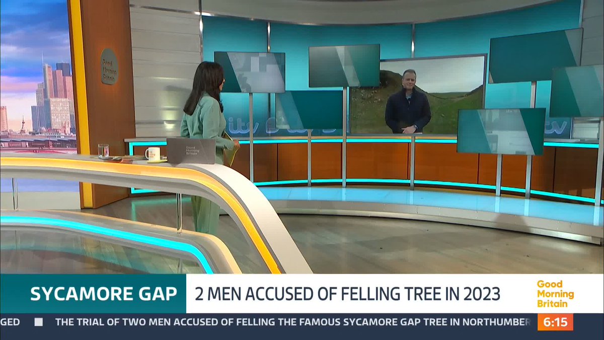 The trial of two men accused of chopping down the famous Sycamore Gap tree in Northumberland begins today. The tree, which appeared in films including Robin Hood: Prince of Thieves, was felled in September 2023. . Nick Dixon reports