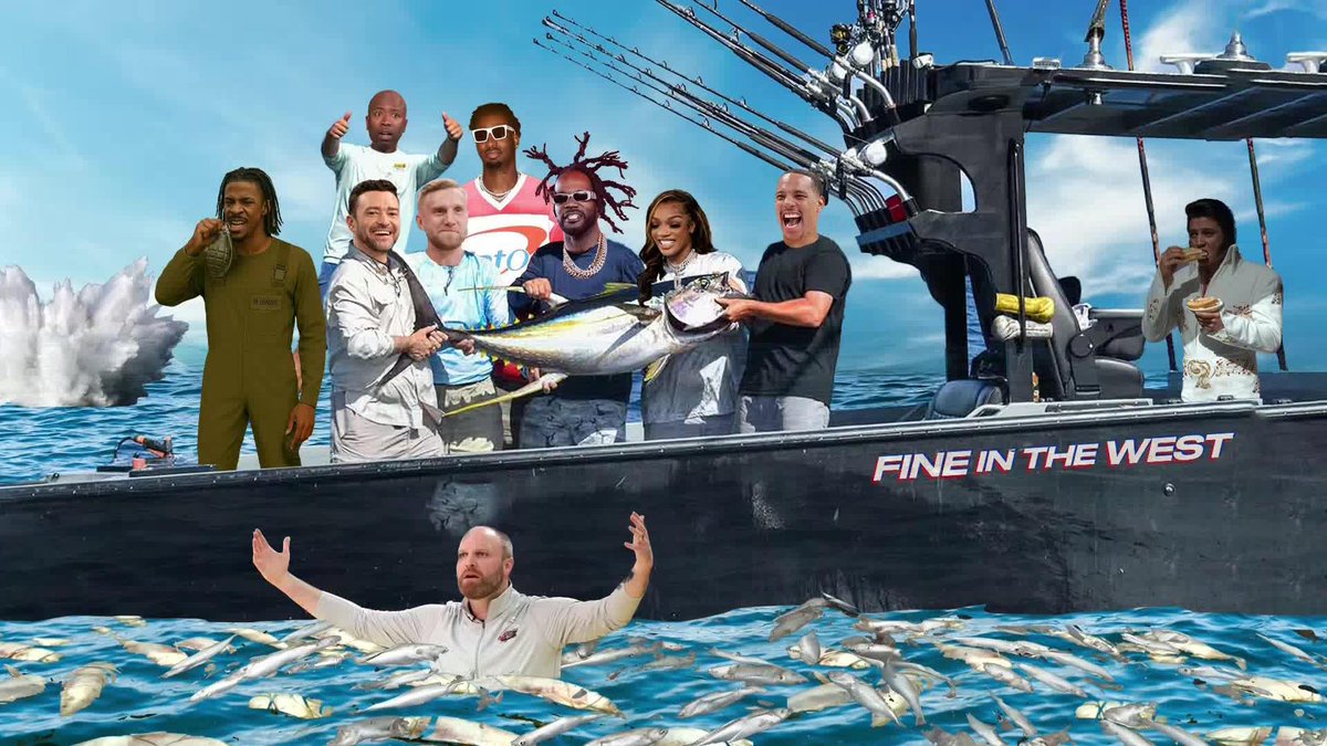 EJ &amp; the Guys sent the Kings &amp; Grizzlies fishin' on the S.S. Fine In The West 🛥️🎣