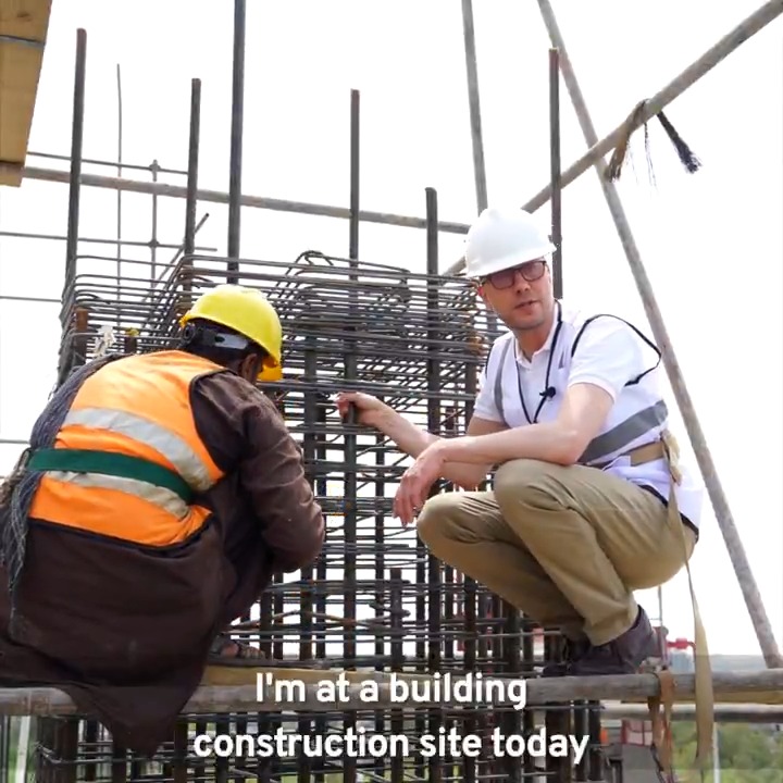 I spent #WorldDayforSafetyandHealth with workers on a building construction site. Construction is one of the sectors most exposed to workplace hazards and accidents. This day is a reminder that occupational safety and health is not an option, it's a human right.