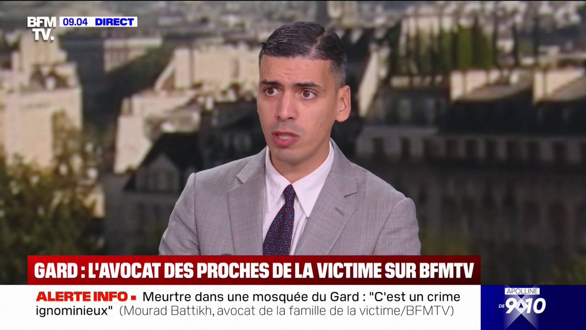 Meurtre dans une mosquée du Gard: pour Mourad Battikh, avocat de la famille d'Aboubakar Cissé, il s'agit "d'un acte terroriste"