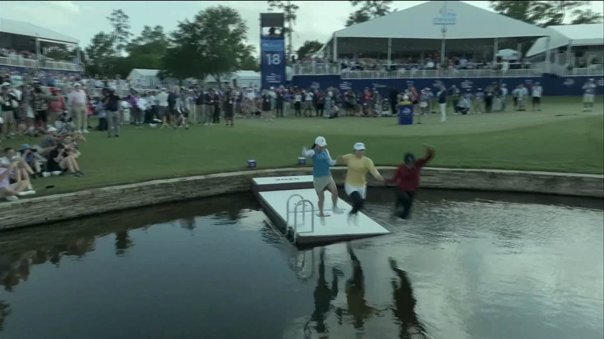 There's only one way to celebrate winning the Chevron Championship 💧