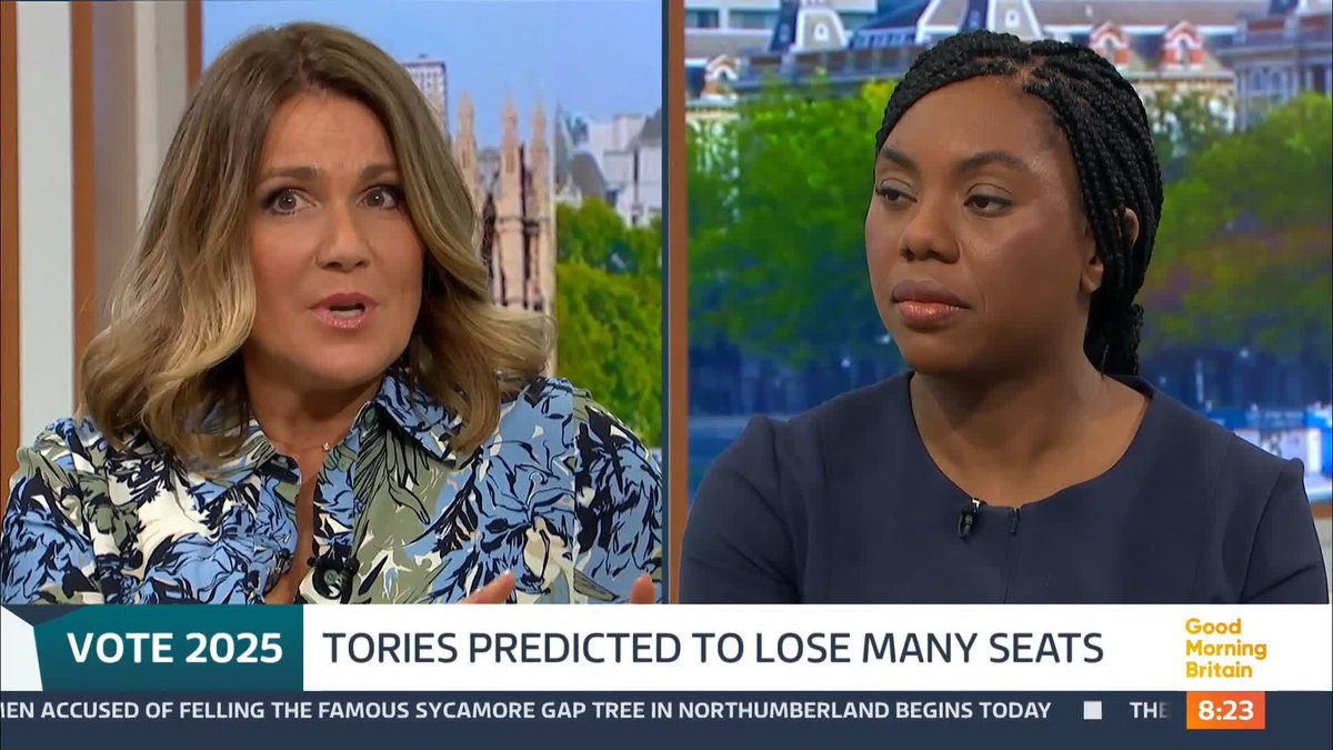 .Susanna Reid questions Conservative Party leader Kemi Badenoch about the Supreme Court gender ruling and the interim guidance on single sex spaces following the decision.