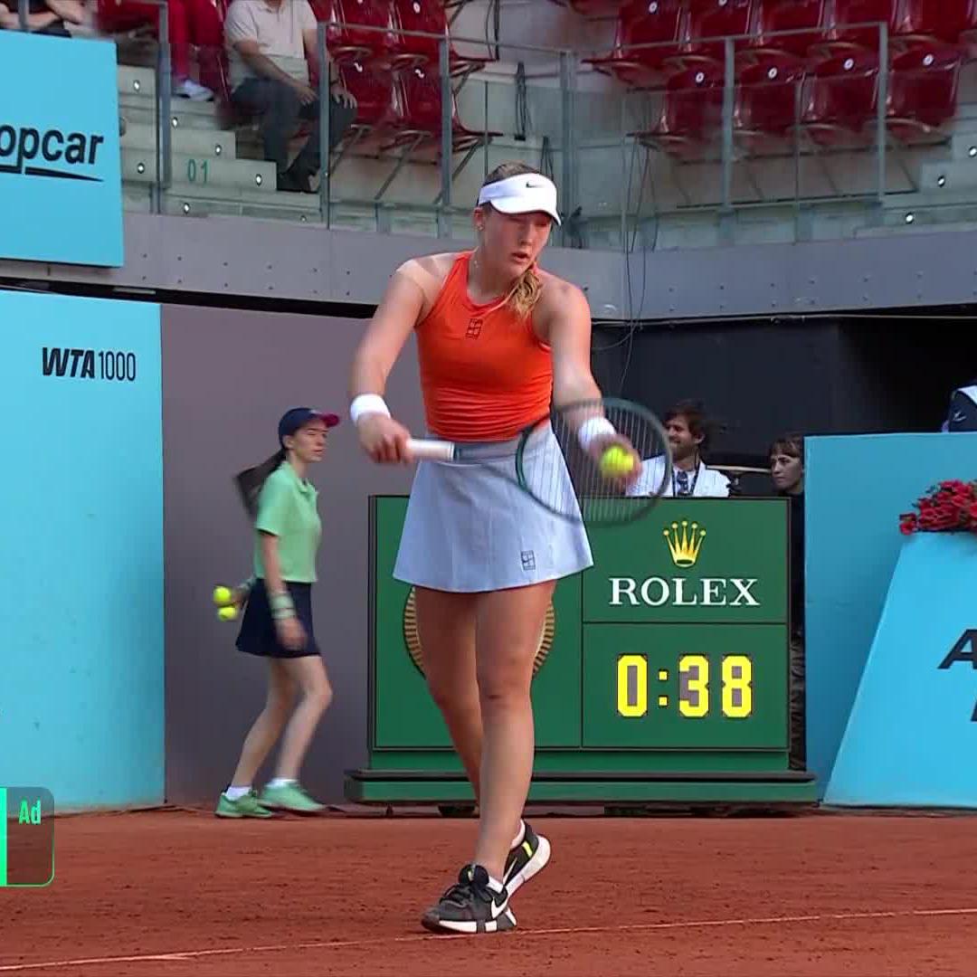 Flying start from Mirra 🌟 Takes the opener 6-1 vs Starodubtseva! #MMOPEN