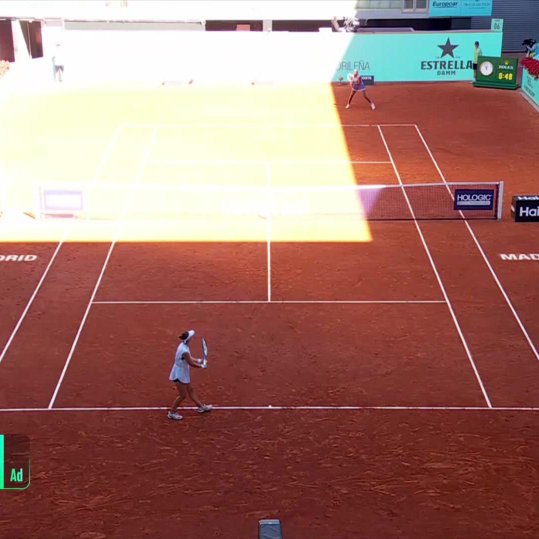 here comes Coco ⚡️ Coco Gauff converts her 3rd set point to lead Bencic 6-4! #MMOPEN