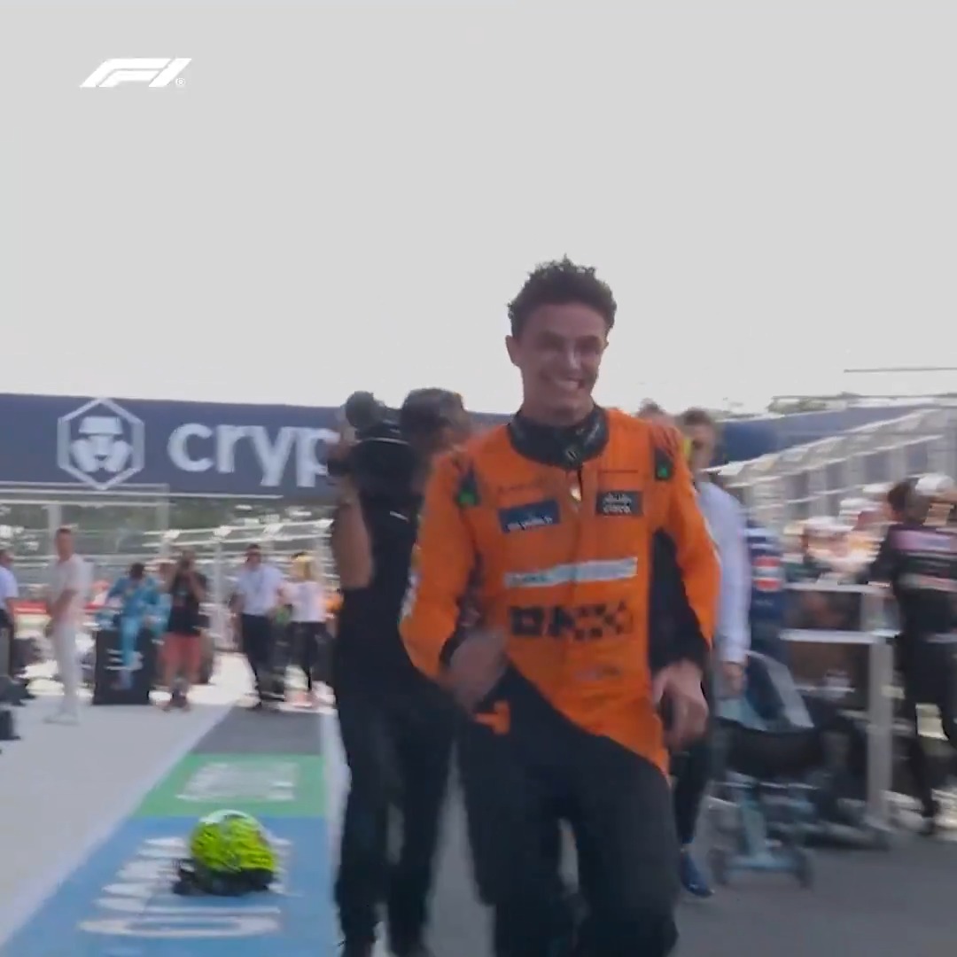 [everyone liked that] 🧡 At his 110th attempt, Lando Norris finally claimed that elusive first victory in Miami! #F1 #MiamiGP McLaren
