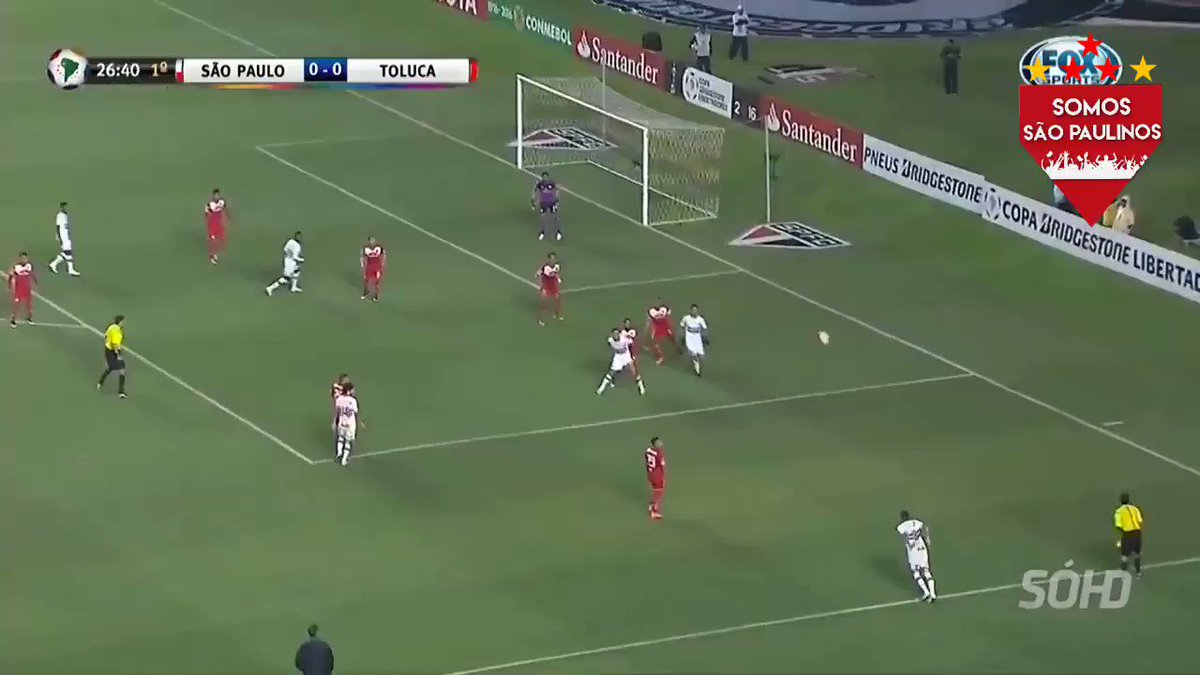 9 anos atrás (28/04/2016): São Paulo 4x0 Toluca pela Libertadores. Gols de Michel Bastos, Centurión (2) e Thiago Mendes.