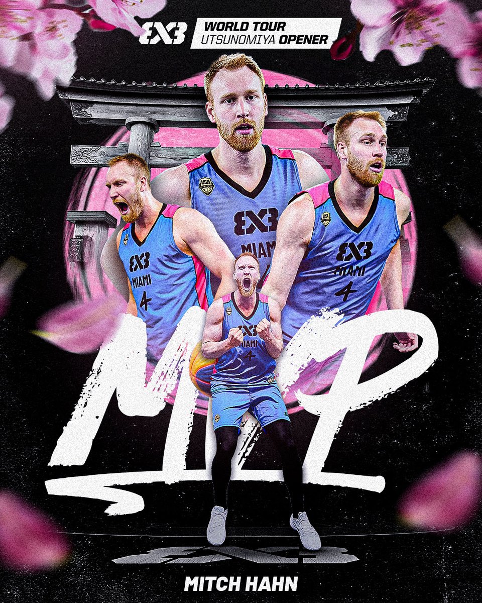 𝐌𝐕𝐏 𝐇𝐀𝐇𝐍! 🤩 🇺🇸 He was on a MISSION for Miami at #3x3WTUtsunomiya! 💪 👀 Watch his top plays! #3x3WT