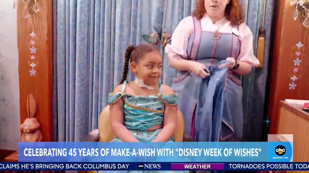 Cast members at Disneyland Resort help six-year-old Justice Brown’s wish of becoming a Disney princess come true! 💫💕 Disney has granted over 165,000 wishes since 1980. Now, it’s launching its first “Week of Wishes” to celebrate 45 years of Make-A-Wish America. DisneyParks