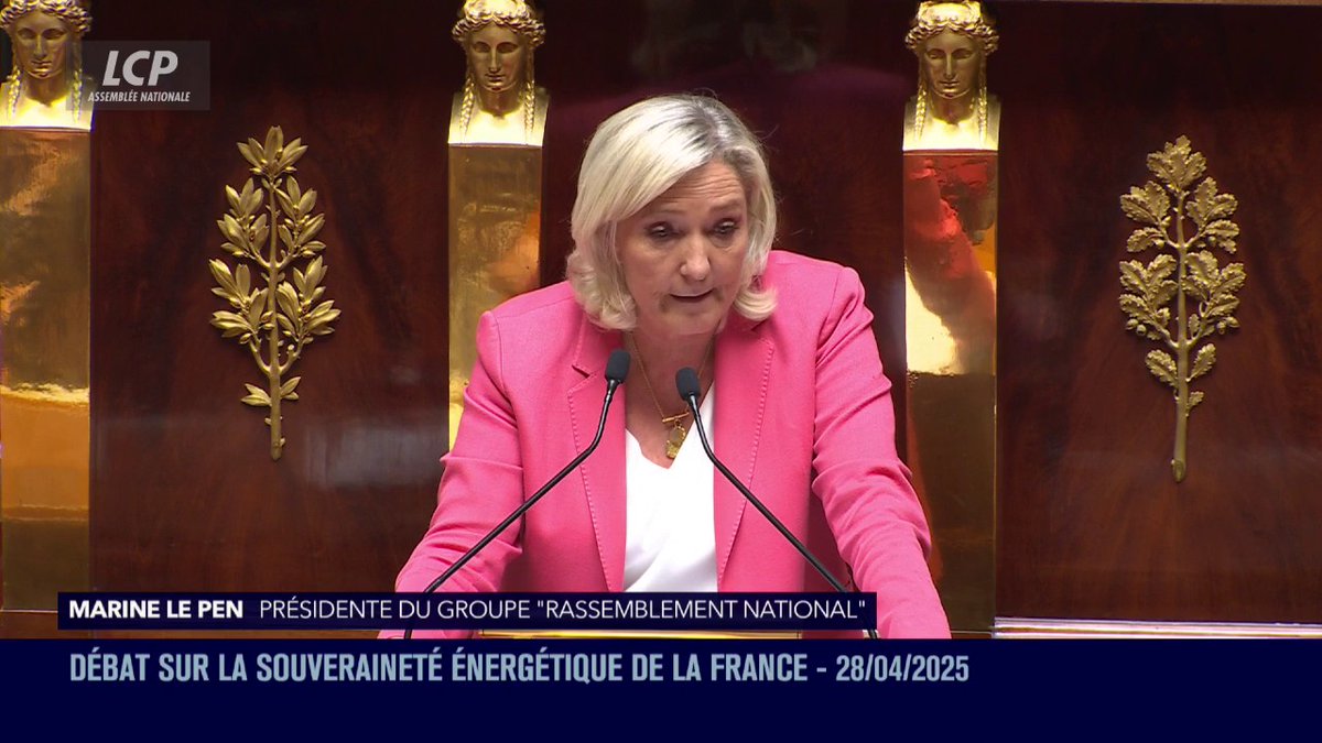 .Marine Le Pen : "Vous avez sciemment augmenté les factures au nom de l'écologie, associant les peurs de la fin du mois des familles françaises avec votre culpabilité de la fin du monde." #DirectAN