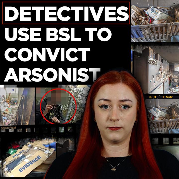 A deaf woman, her daughter and unborn child survived an arson attack by her ex-partner. He had also stalked her across social media, threatened and previously attacked her.
