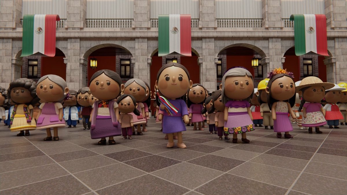 Nuevo intro de la Mañanera del Pueblo: No llego sola, llegamos todas. Por primera vez llegamos las mujeres a conducir los destinos de nuestra hermosa nación.