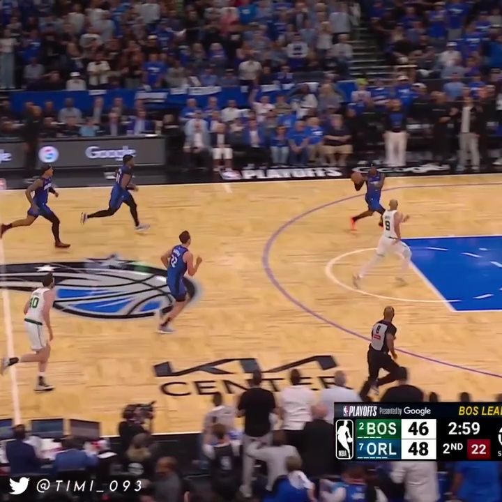 Magic had this 4-for-1 fastbreak last night and did not score. Why? Because of Derrick White, of course: