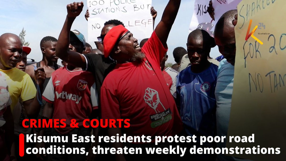 Kisumu East residents protest poor road conditions, threaten weekly demonstrations