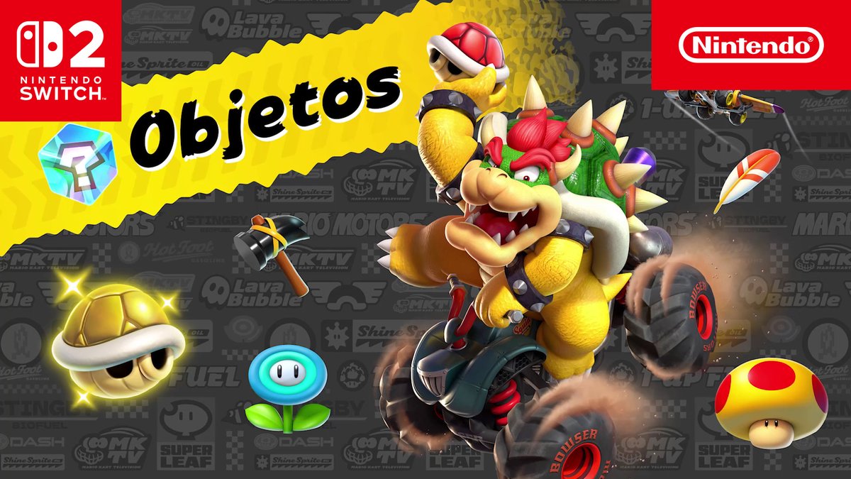 ¡En #MarioKartWorld hay un montón de objetos nuevos! Resultan la mar de apañados, ¡así que no dudes en usarlos nada más conseguirlos!