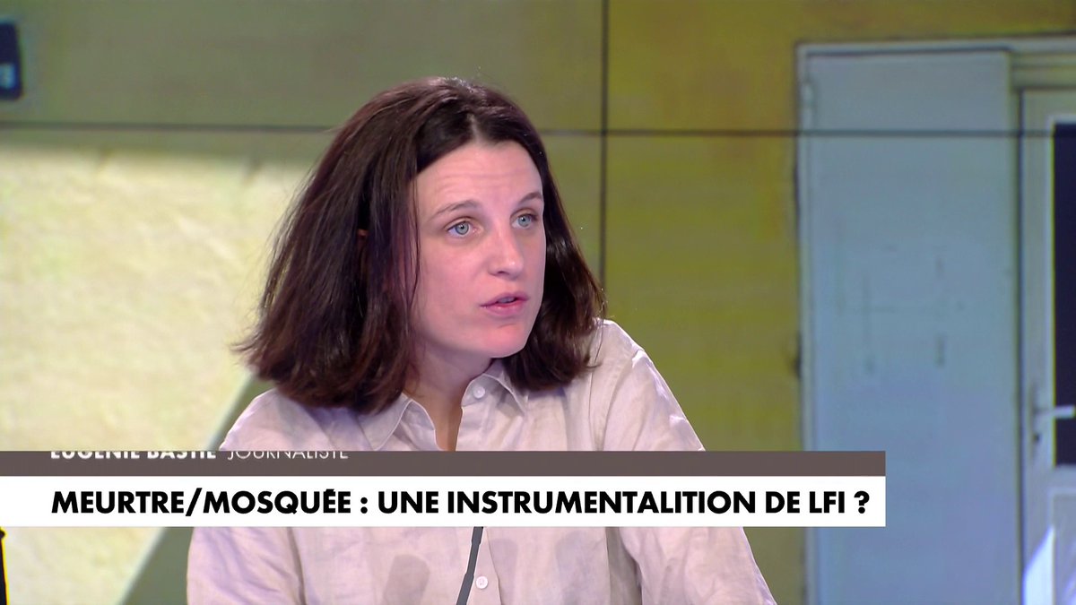 Eugénie Bastié réagit à la réaction de Jean-Luc Mélenchon en pleurs après le meurtre dans une mosquée : «Jean-Luc Mélenchon ne réagit qu’aux causes communautaristes qui l’intéressent», dans #Punchline