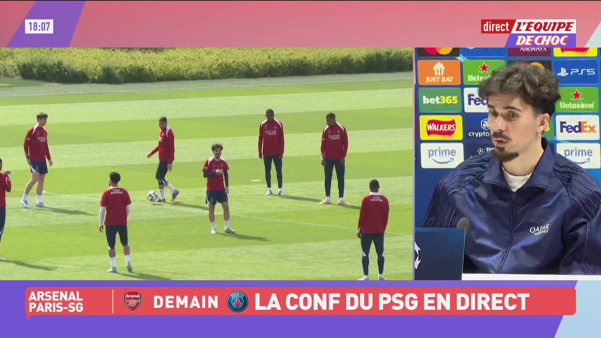 Vitinha avant Arsenal-PSG : ยซ On ne va rien changer ร notre maniรจre de jouer ยป