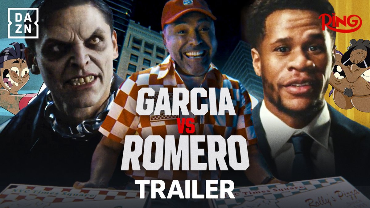 An EPIC trailer involving Ryan Garcia & Devin Haney ahead of the Times Square fight night ๐ฅ ๐๏ธ Buy fight bundle on DAZN NOW - link in bio | #GarciaRomero | #CaneloScull via #RiyadhSeason | May 2 & 3 | Powered by FATAL FURY: City of the Wolves City of Wolves | SNK GLOBAL | Ring Magazine
