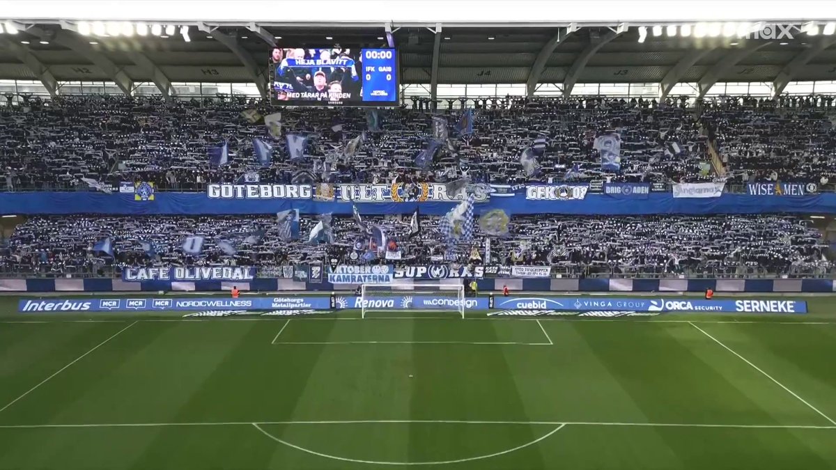 Inramningen inför kvällens derby på Gamla Ullevi! 📲 Se IFK Göteborg - GAIS på Max