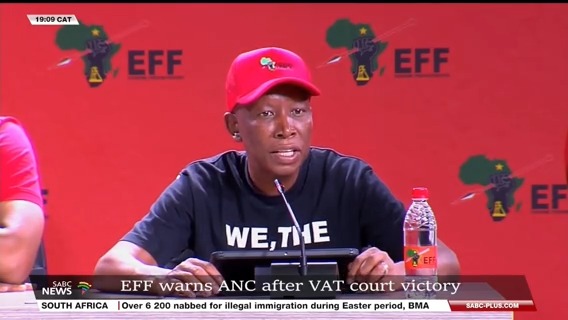 [WATCH] The Economic Freedom Fighters (EFF) have issued a warning to the African National Congress (ANC) to stop pushing them away.