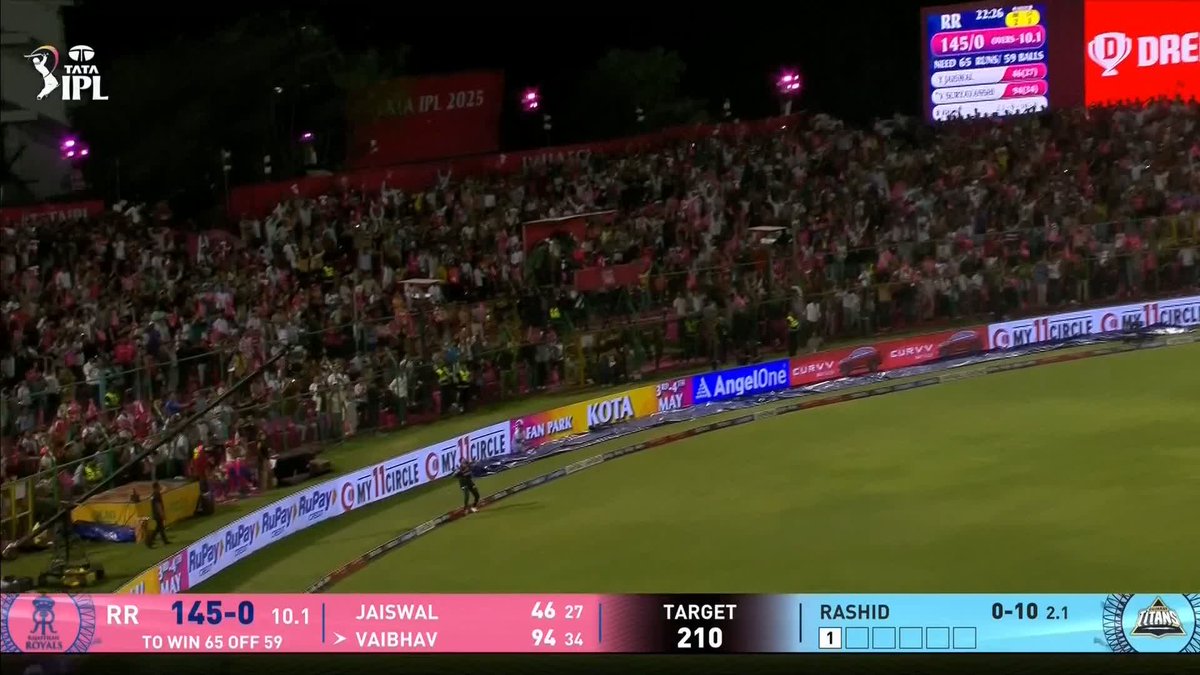 FASTEST HUNDRED BY AN INDIAN IN THE IPL - 35 BALLS 🚨 YOUNGEST TO SCORE A T20 HUNDRED 🚨 14 YEAR-OLD VAIBHAV SURYAVANSHI 👏