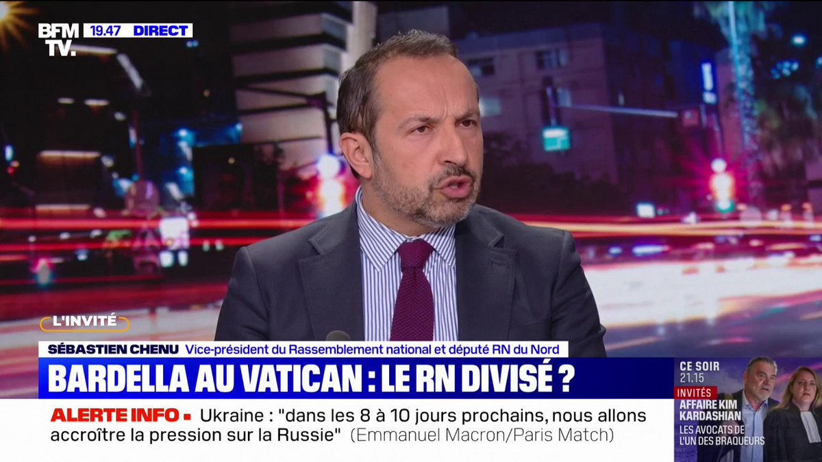 Mort du pape François: "Ce pape a essayé de nous faire culpabiliser sur l'accueil des migrants", estime Sébastien Chenu (RN)