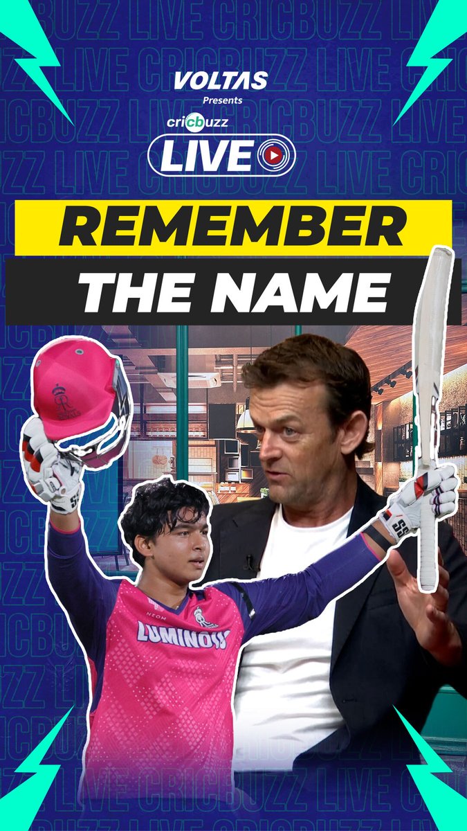VAIBHAV SURYAVANSHI 🙌 FASTEST HUNDRED BY AN INDIAN IN IPL HISTORY 😍 Adam Gilchrist & Shaun Pollock salute the youngster