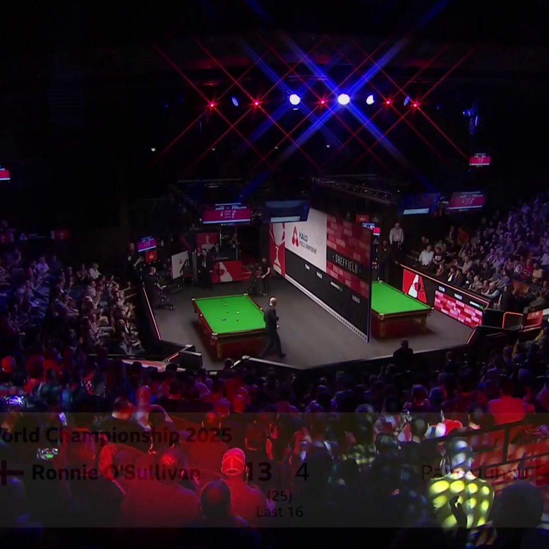 Ronnie O’Sullivan 1️⃣3️⃣ - 4️⃣ Pang Junxu The Rocket books his spot in the World Snooker Championship quarter-final 🚀