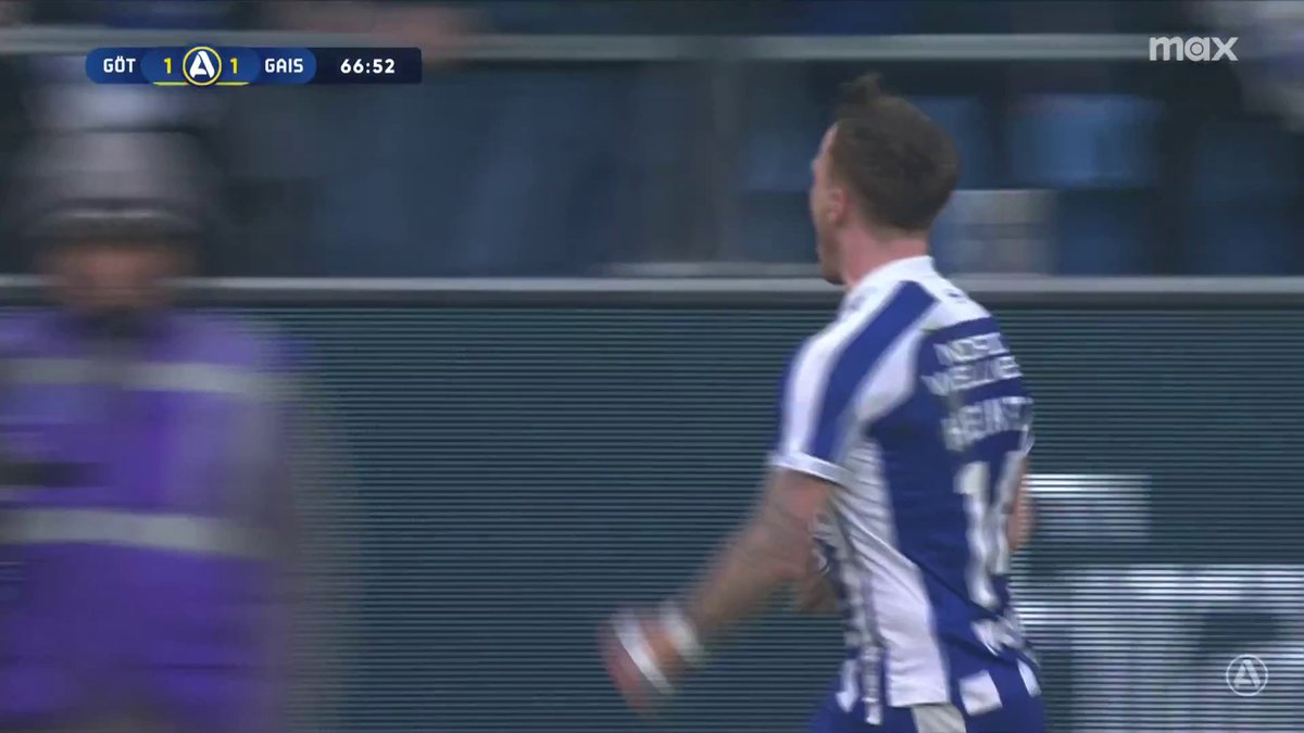 Kvitterat på Gamla Ullevi! David Kruse målnickare för IFK Göteborg 🔵 ⚪ 📲 Se matchen på Max