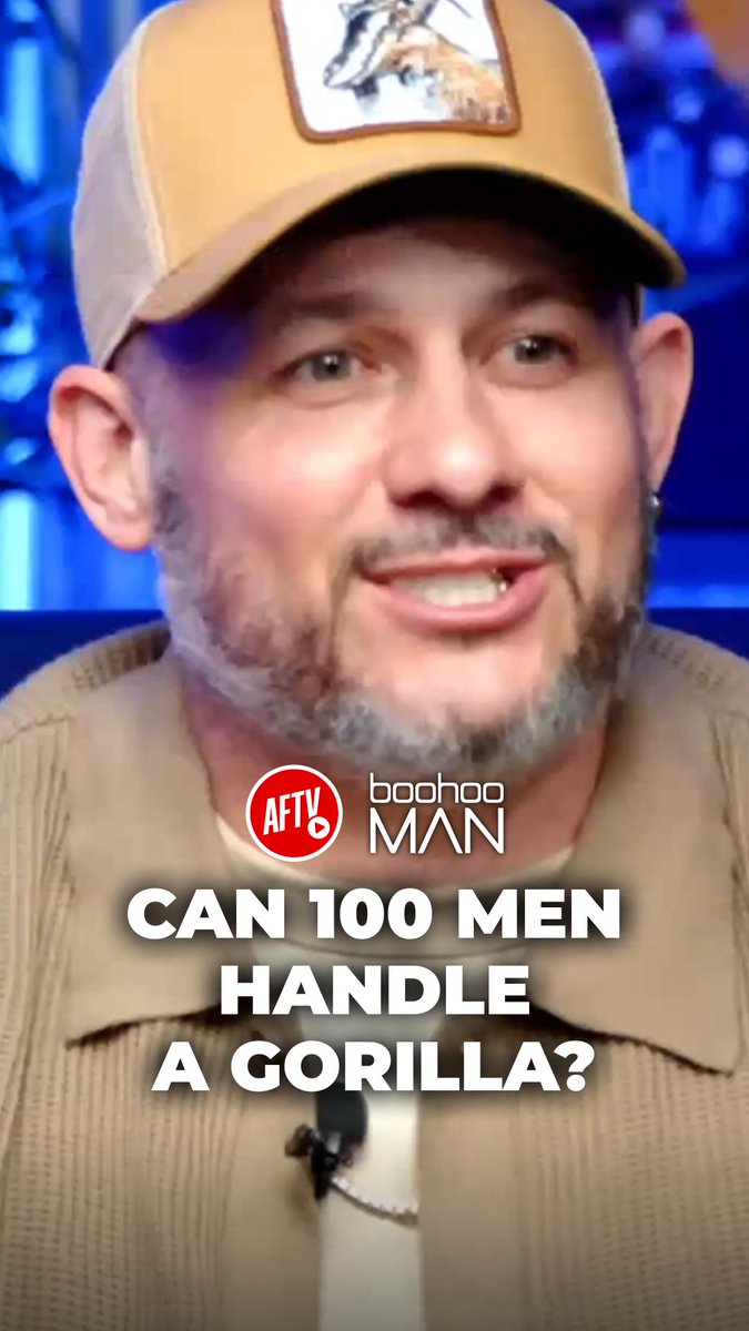 100 men🧍♂ vs 🦍 1 Gorilla… 🗣 “It would get an absolute pasting…” 😭 🤑 Use code ‘AFTV10’ for an EXTRA 10% OFF all boohooMAN menswear, excluding selected lines: #ad #BiasedPremierLeague