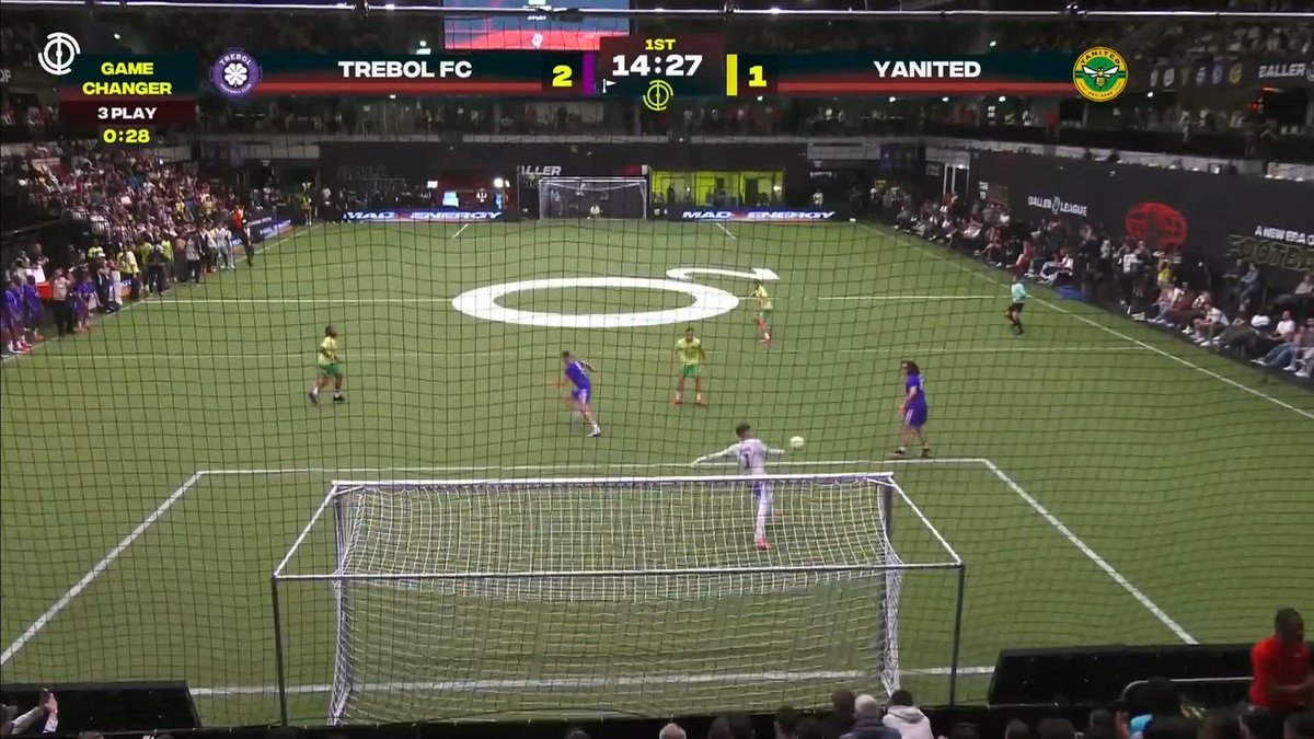 Trebol FC goalkeeper Aaron Steavens scores from inside his own area 🤯