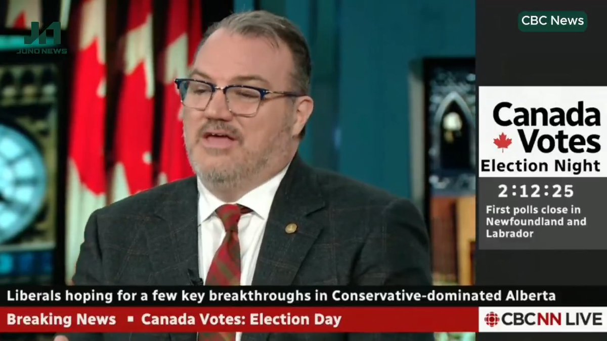 The CBC says Liberals are hopeful for a few Calgary and Edmonton seats, highlighting Mark Carney’s Alberta roots and suggesting voter frustration with Premier Danielle Smith may help them.