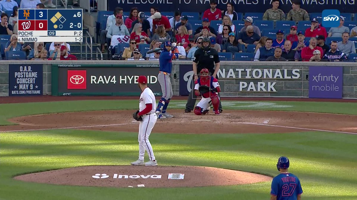 3-RUN HOMER FOR BRANDON NIMMO! The Mets lead 6-0!