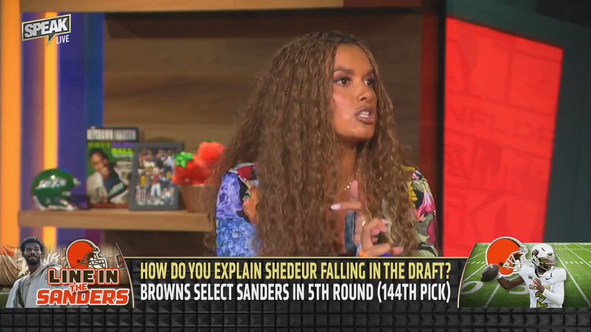 .Joy Taylor goes in on Shedeur dropping to the 5th round 🔥 “With all due respect, I don’t care about quarterback evaluators. They don’t know how to evaluate the QB position… No one knows how to evaluate quarterbacks!”
