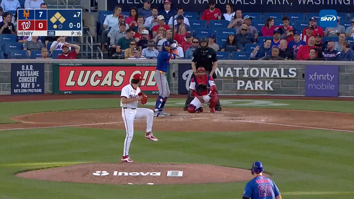 Brandon Nimmo's second home run of the game is a grand slam! He has 7 RBI today 🤯