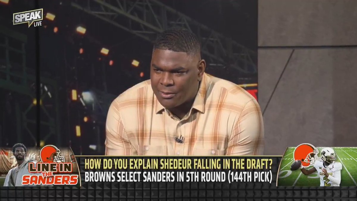.@Keyshawn tries to explain maybe why Shedeur slid to the 5th round of the NFL Draft.