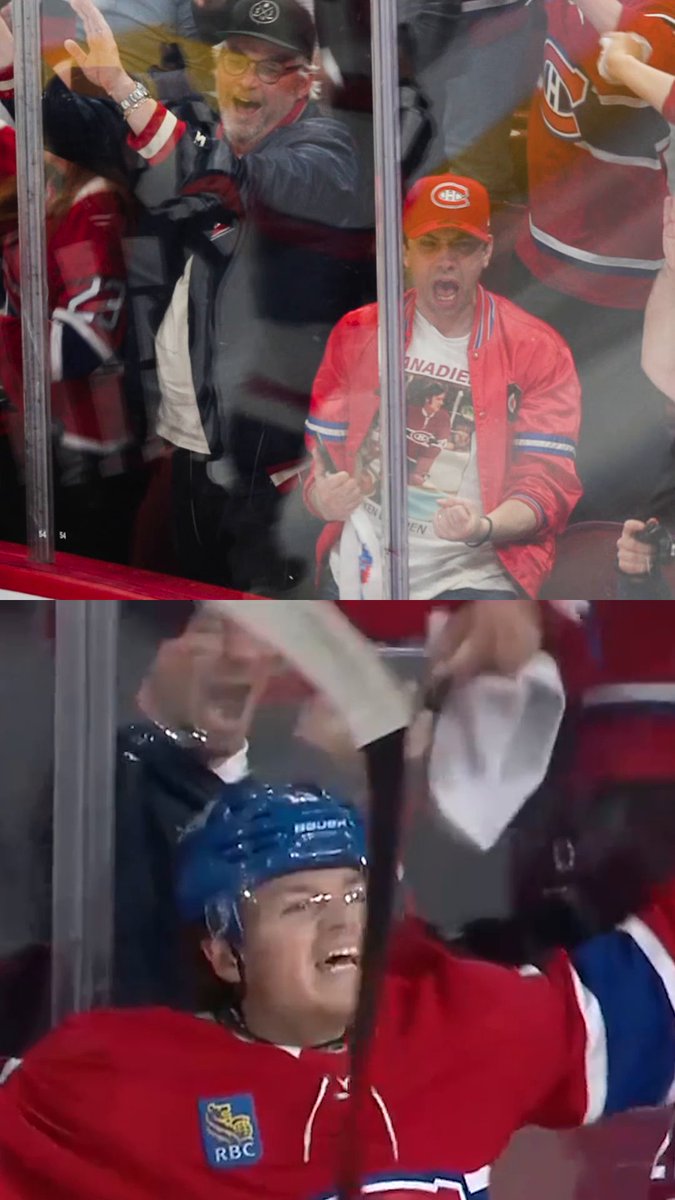 [Sees Alex Ovechkin]: "Look at that beauty!" 😆 #StanleyCup Jay Baruchel and Michael Dowse had front-row seats for Game 4 at the Bell Centre! 🎙️