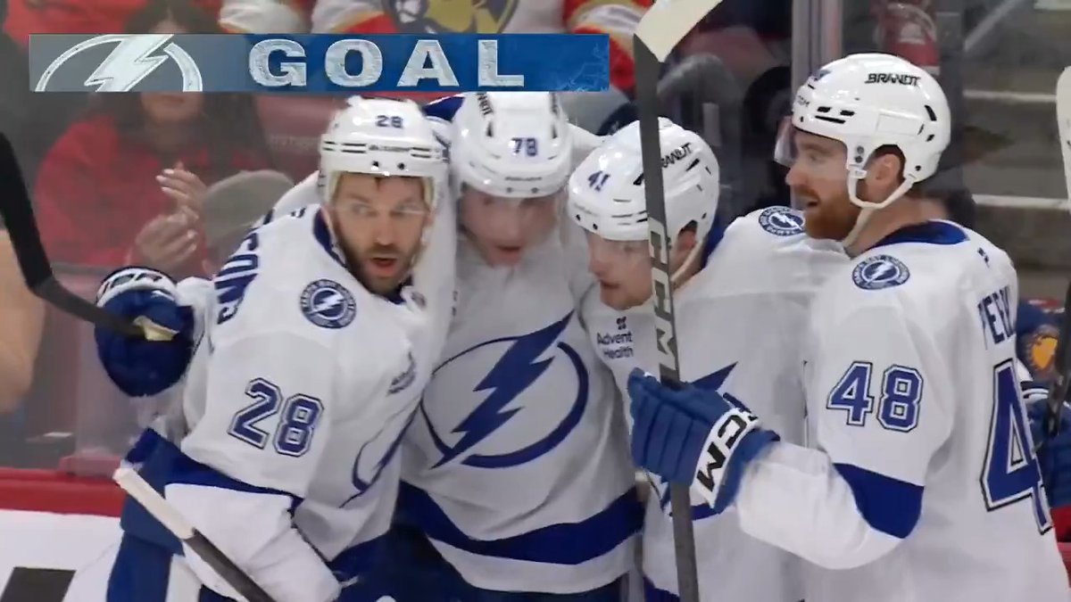 TWO GOALS IN 11 SECONDS 🤯 That's the fastest two goals in Tampa Bay Lightning #StanleyCup Playoffs history! 🇺🇸: ESPN ➡️ 🇨🇦: Sportsnet or stream on Sportsnet+ ➡️